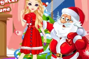 Santa's Daughter Home Alone