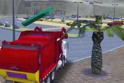 Island Clean Truck Garbage Sim