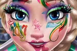Elsa New Year Makeup