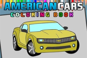 American Cars Coloring Book