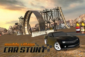 Muddy Village Car Stunt