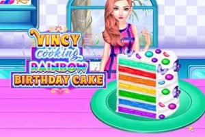 Vincy Cooking Rainbow Birthday Cake 458 Vincy Cooking Rainbow Birthday Cake