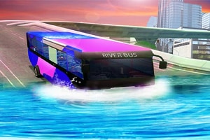 Water Surfing Bus Driving Simulator