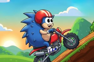 blue hedgehog hill dash ride